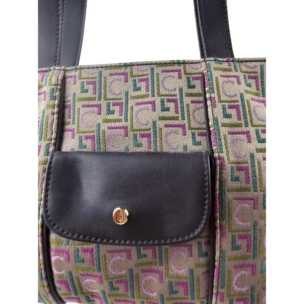 Beautiful Vtg Liz Claiborne 4 Piece Purse Set Geometric Pattern New Without Tags